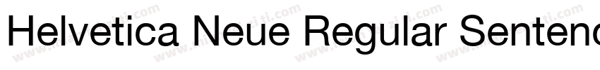 Helvetica Neue Regular Sentence Cas字体转换